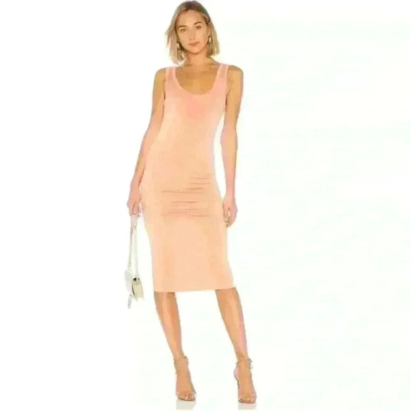 Revolve LA Made Dusty Coral Frankie Dress - Picture 1 of 3